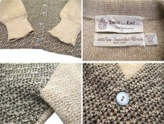 画像6: 1960's~ "TOWNE and KING" Alpaca Knit Cardigan　Brown / Beige　size L (表記 44) (6)