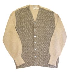 画像4: 1960's~ "TOWNE and KING" Alpaca Knit Cardigan　Brown / Beige　size L (表記 44) (4)