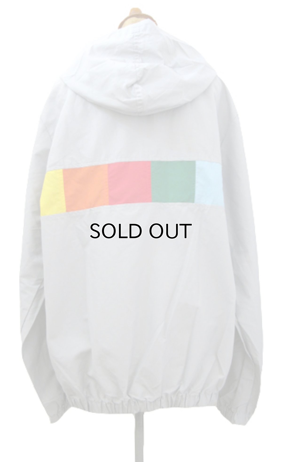 画像2: 1980's "OP Ocean Pacific" Zip Up Cotton / Nylon Parka　GREY　size M - L (表記 L) (2)