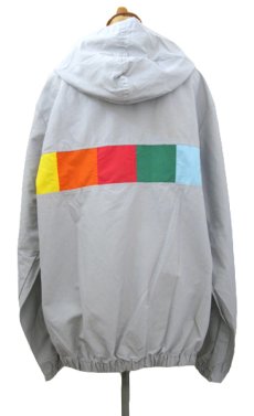 画像2: 1980's "OP Ocean Pacific" Zip Up Cotton / Nylon Parka　GREY　size M - L (表記 L) (2)