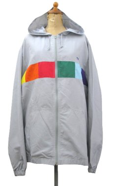 画像1: 1980's "OP Ocean Pacific" Zip Up Cotton / Nylon Parka　GREY　size M - L (表記 L) (1)