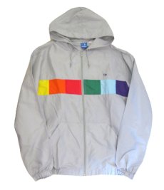 画像4: 1980's "OP Ocean Pacific" Zip Up Cotton / Nylon Parka　GREY　size M - L (表記 L) (4)