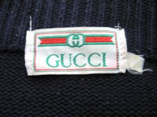 画像3: 1980's Crew Neck Sweater "GUCCI" 　NAVY　size M (表記 不明) (3)