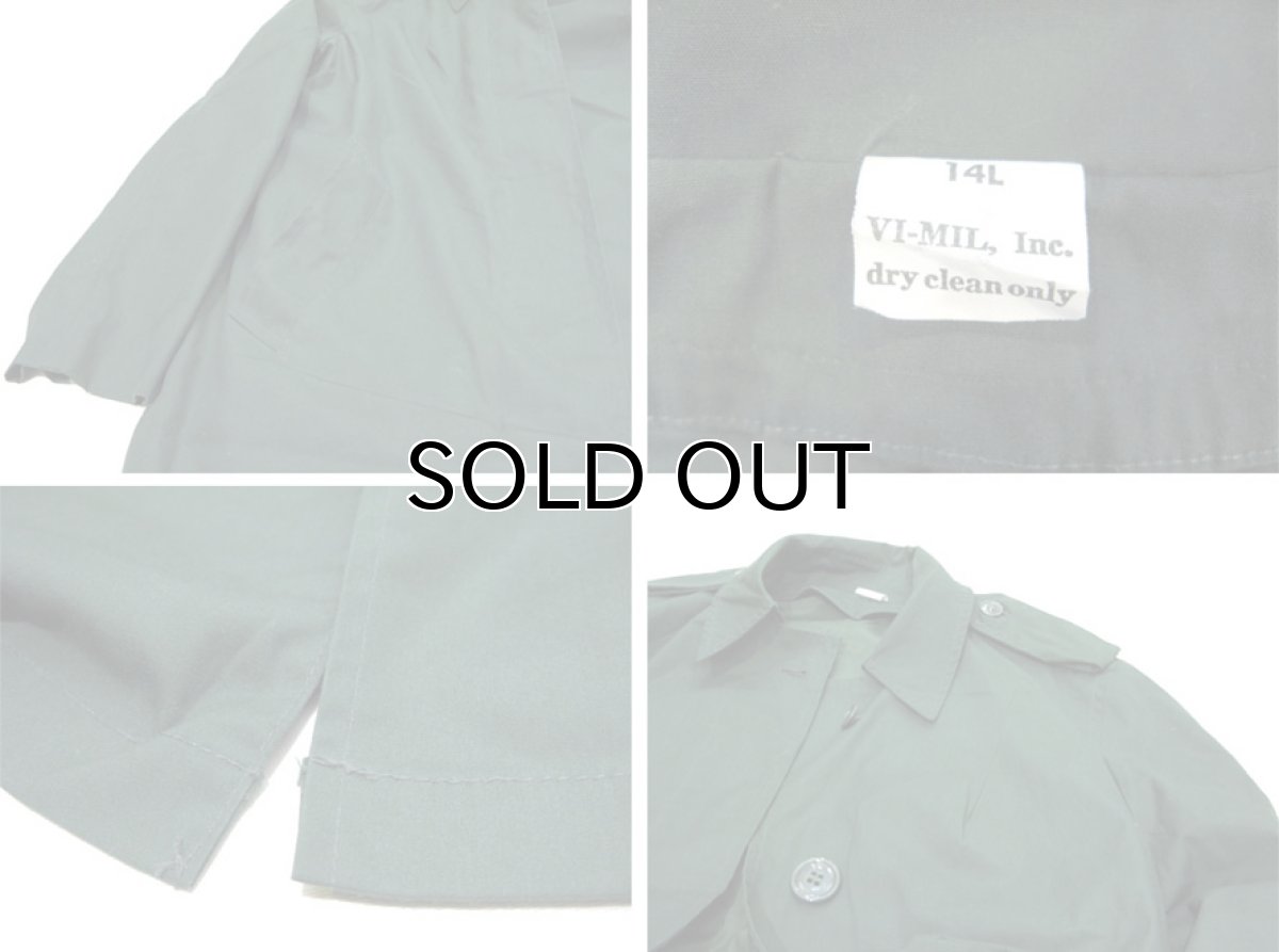 画像4: 1980's U.S. Military Single Trench Coat  GREEN size S  (表記 14) (4)