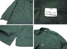 画像4: 1980's U.S. Military Single Trench Coat 　GREEN　size S  (表記 14) (4)
