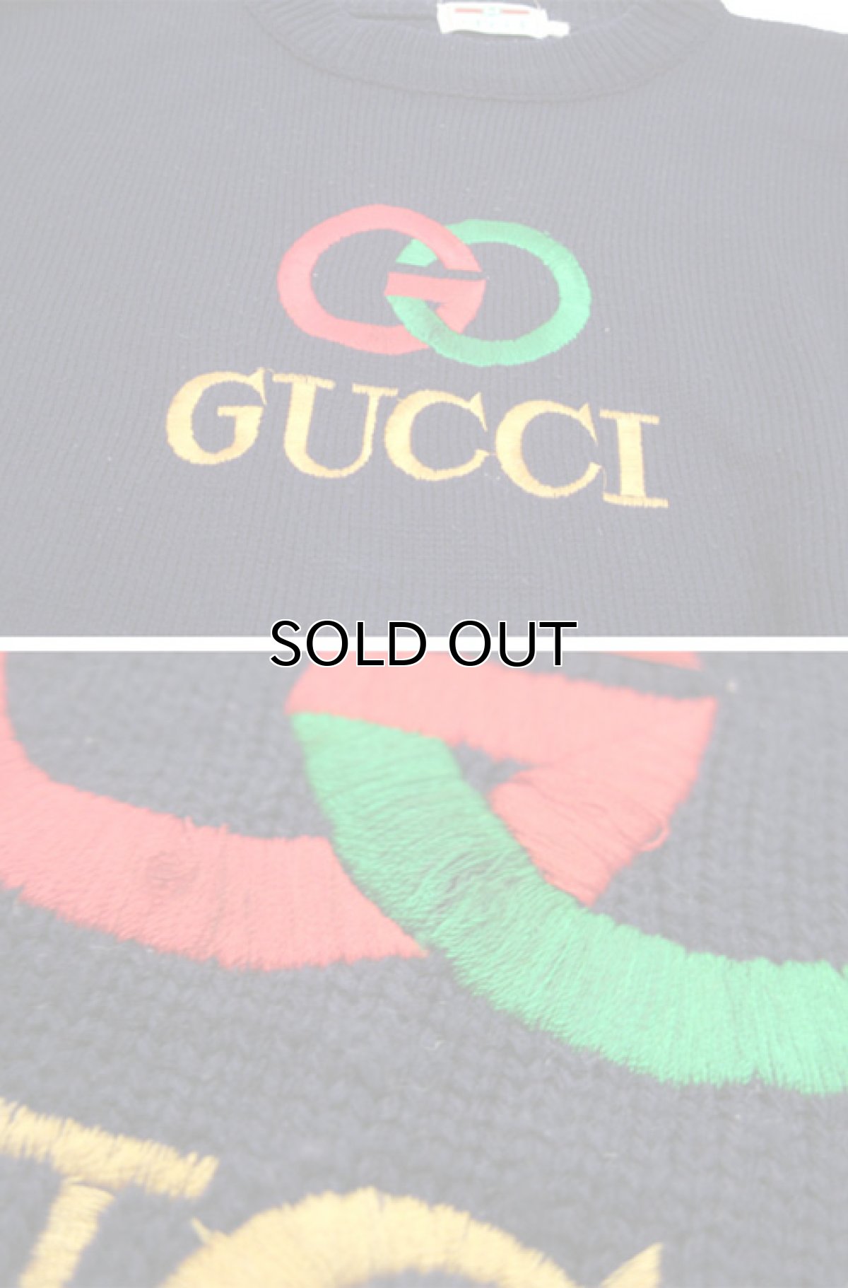 画像6: 1980's Crew Neck Sweater "GUCCI"  NAVY size M (表記 不明) (6)