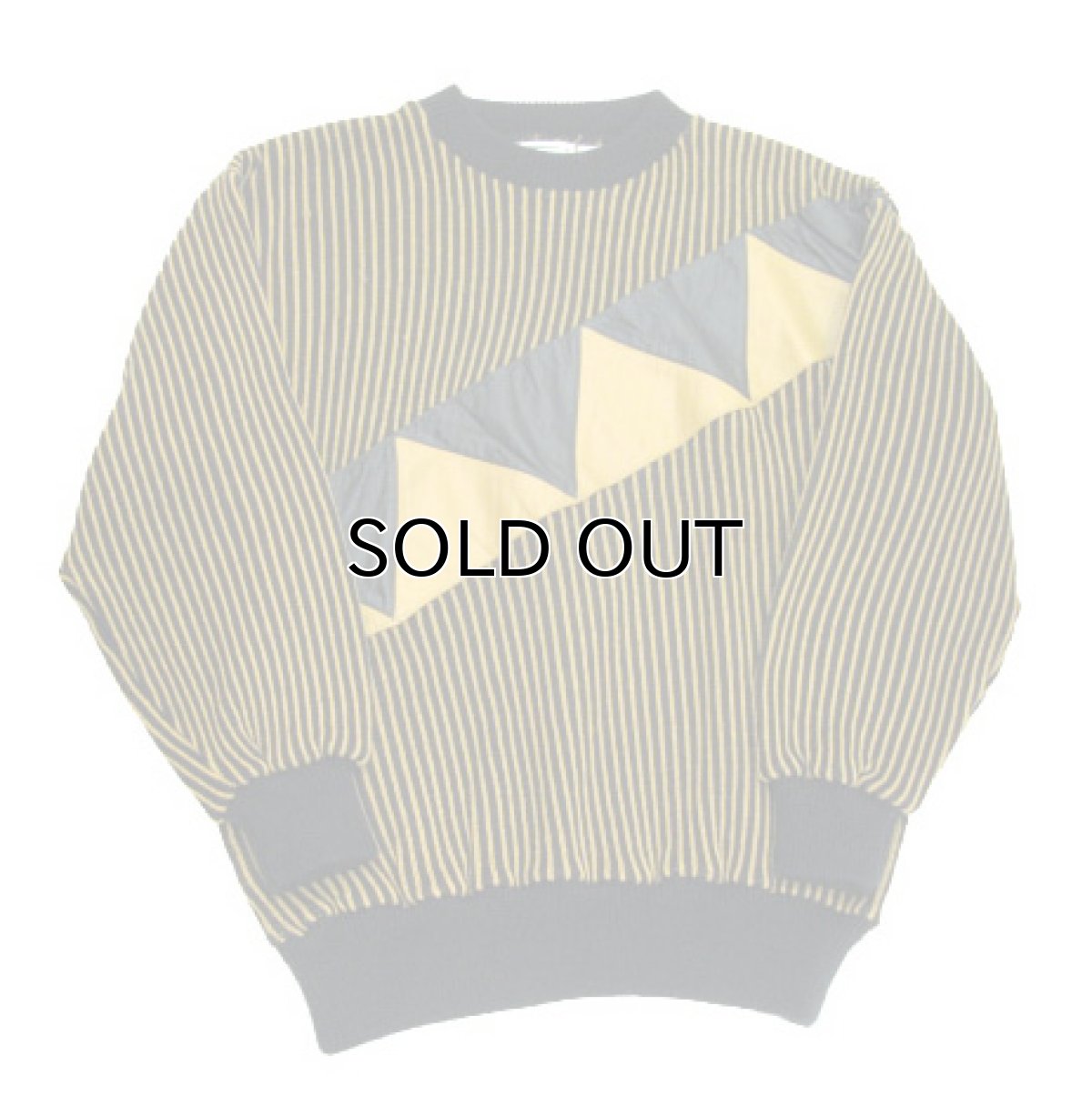 画像5: 1980's "GABRIELLE" Design Acrylic Knit Black / Mustard size M (表記 S) (5)