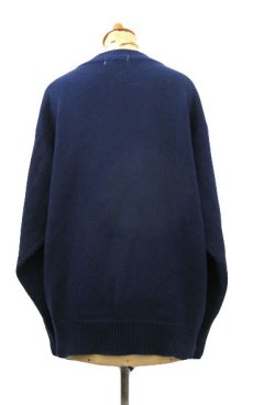 画像2: 1980's Crew Neck Sweater "GUCCI" 　NAVY　size M (表記 不明) (2)