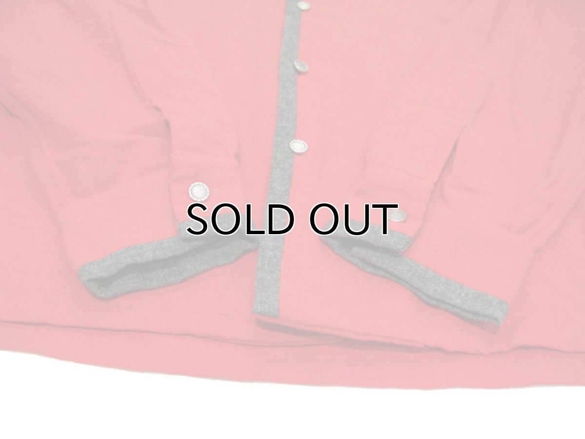 画像6: 1950's "Sportsman by CAL-MADE" Two-tone Wool Shirts　Red / C.Grey　size L (表記 L) (6)