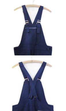 画像2: 1950-60's French "Le SANS PAREIL" Moleskin Worker Overall　Dead Stock 　BLUE　size S - M (表記 42) (2)