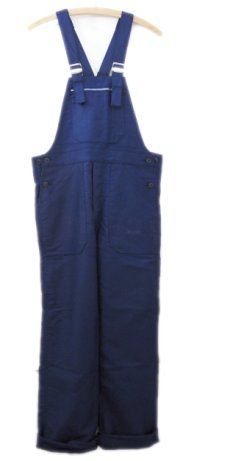 画像1: 1950-60's French "Le SANS PAREIL" Moleskin Worker Overall　Dead Stock 　BLUE　size S - M (表記 42) (1)