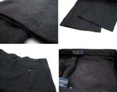 画像4: "POLO by Ralph Lauren"  Linen Trosers　BLACK　size w 32 inch (4)