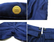 画像4: 1950's French Moleskin Work Trousers　Dead Stock one-washed　BLUE　size w 31 ~ 35 inch (4)