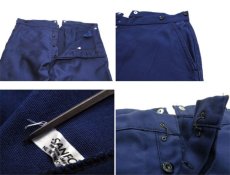 画像3: 1950's French Moleskin Work Trousers　Dead Stock one-washed　BLUE　size w 31 ~ 35 inch (3)