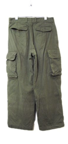 画像2: 1960's French Military "M-47" Herringbone Twill Trousers　size w 32 inch (表記 13) (2)