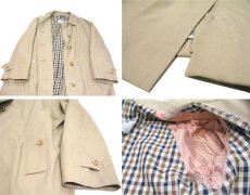 画像4: OLD Aquascutum "Aqua 5" Soutien Collar Coat -made in ENGLAND-　BEIGE　size L (表記 16) (4)