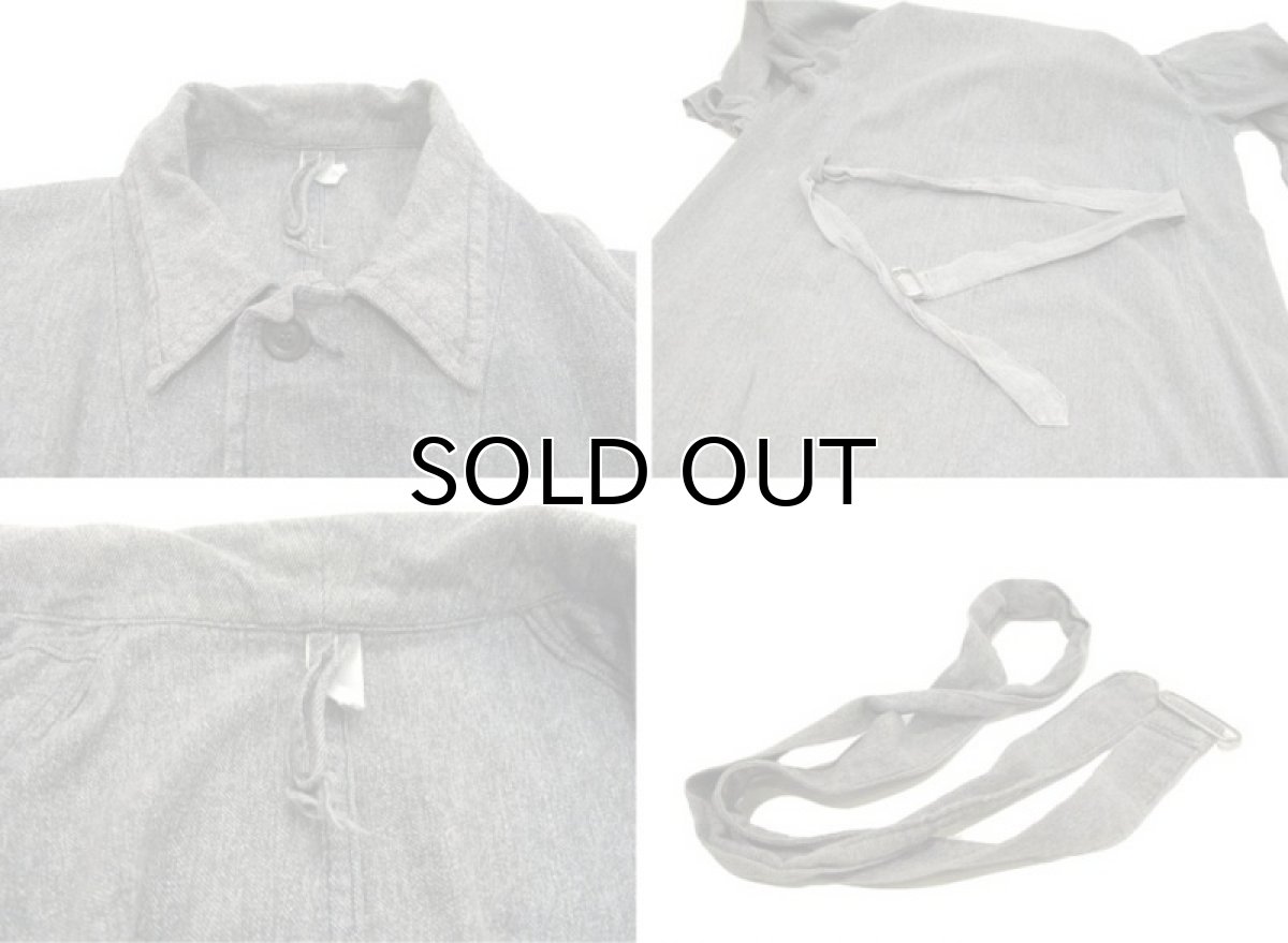 画像4: 1950's " LE FAON"French Salt and Pepper Atelier Coat with Design Pocket　size S - M (4)