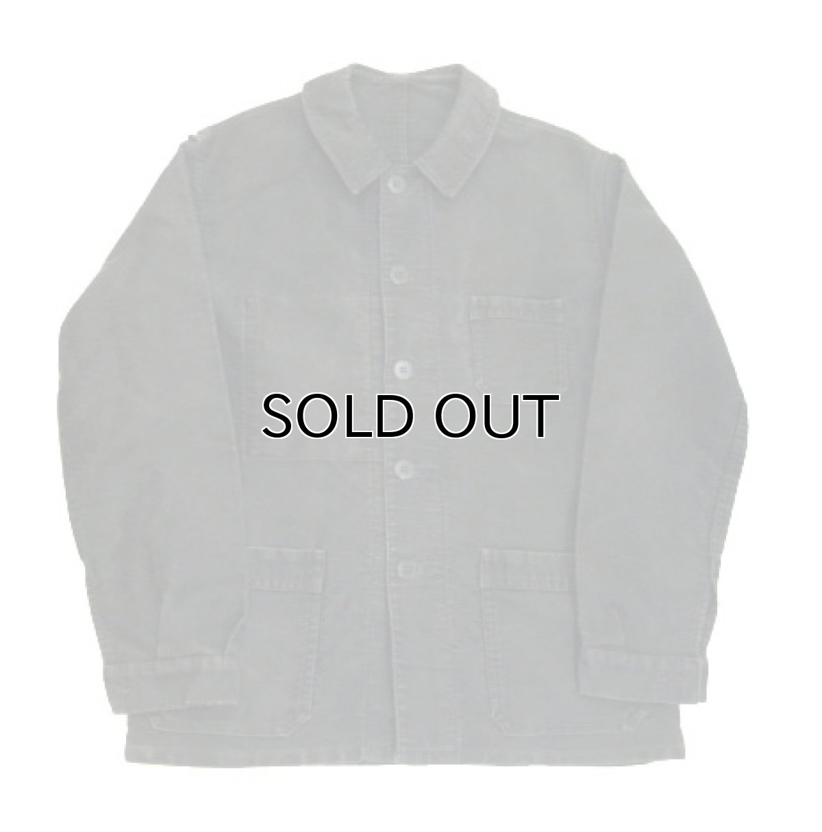 画像3: 1950's~ French "Dumont Durville" Cotton Moleskin Jacket　BLACK　size S - M (3)