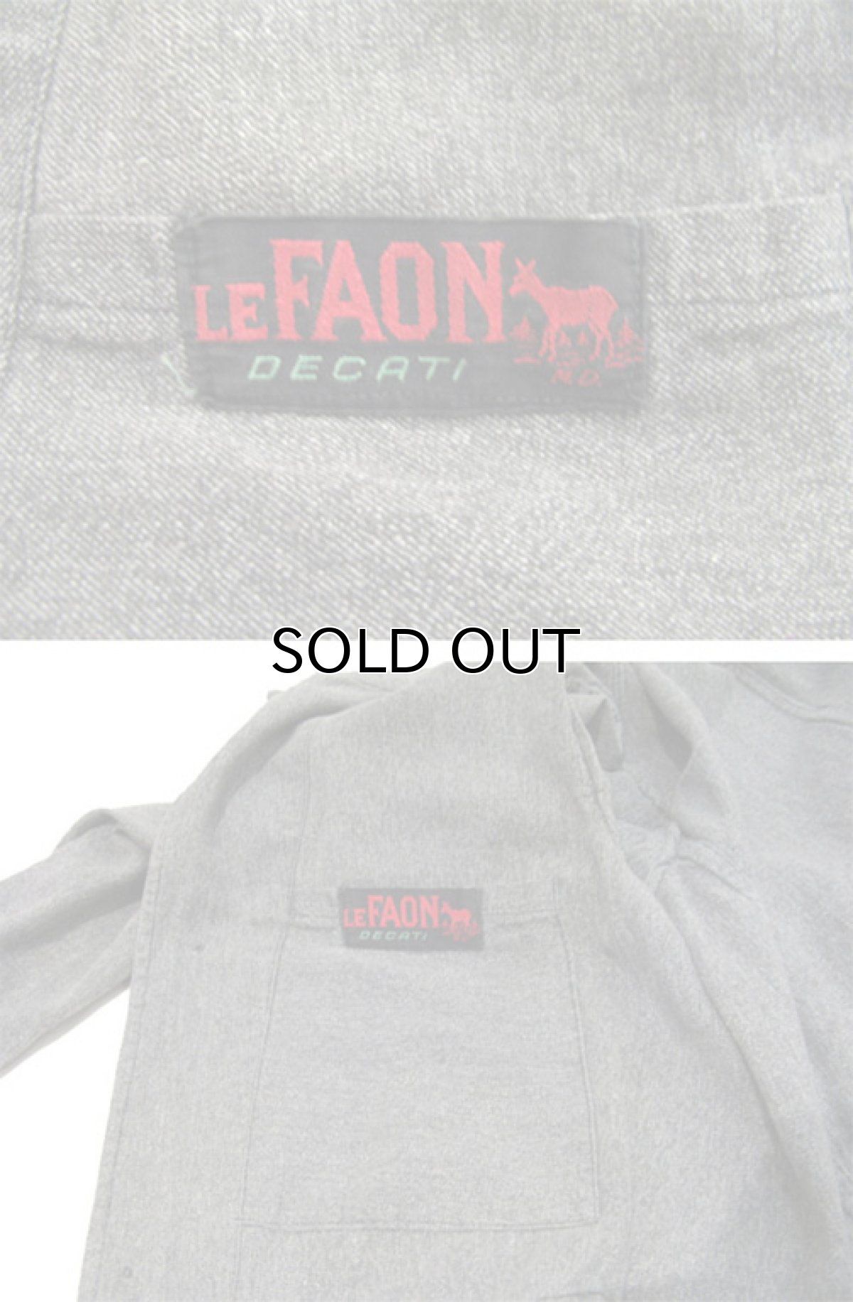 画像3: 1950's " LE FAON"French Salt and Pepper Atelier Coat with Design Pocket　size S - M (3)