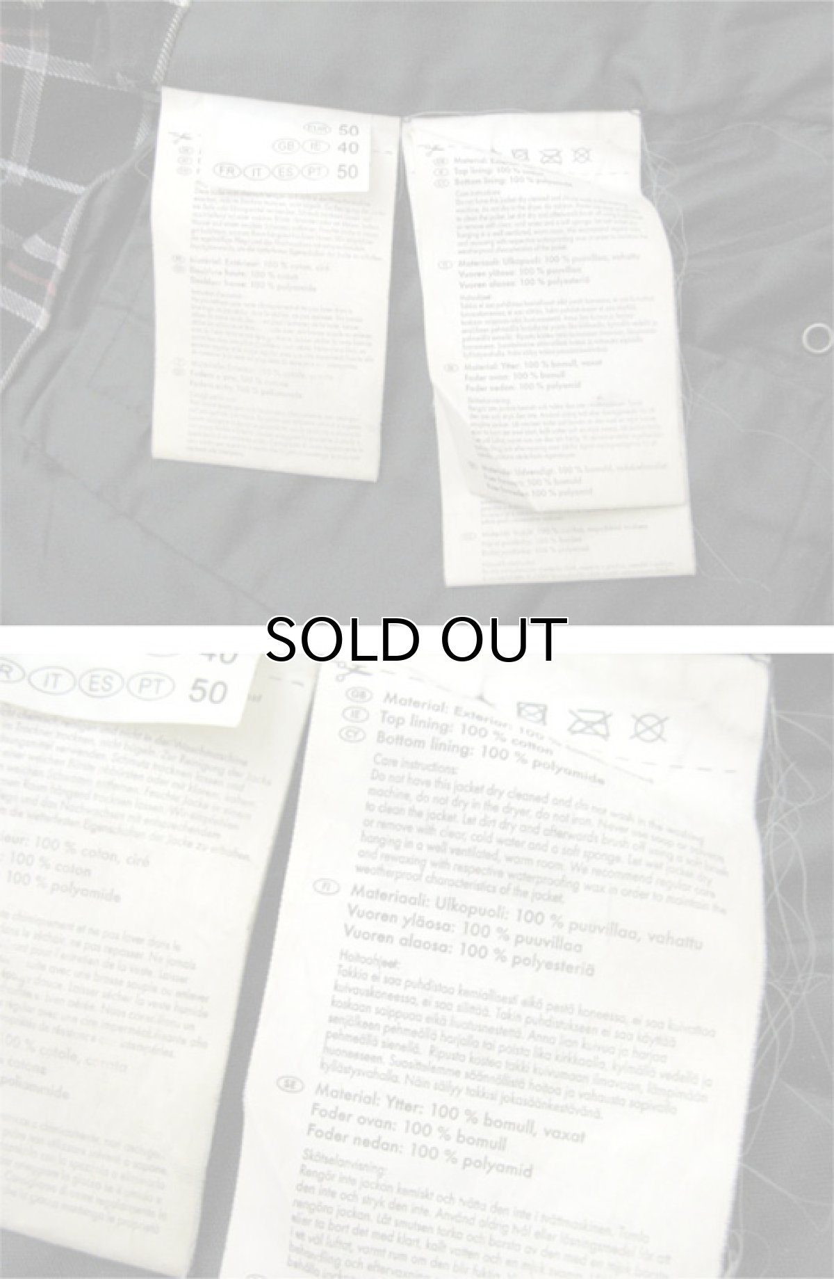 画像5: England "LAKE LINE" Waxed Cotton Jacket BLACK size L (表記 EU 50 / UK 40) (5)