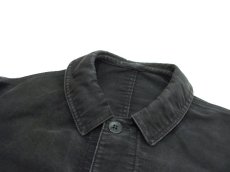 画像6: 1950's~ French "Dumont Durville" Cotton Moleskin Jacket　BLACK　size S - M (6)