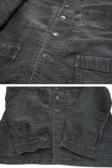 画像5: 1950's~ French "Dumont Durville" Cotton Moleskin Jacket　BLACK　size S - M (5)