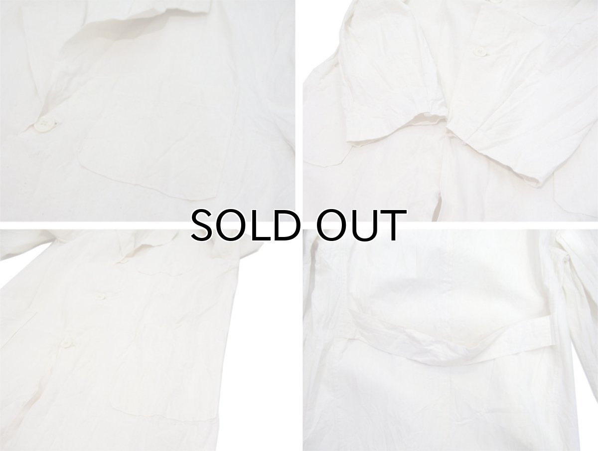 画像5: 1970's GREECE Nep Linen Coat Dead Stock - one washed NATURAL size M (5)