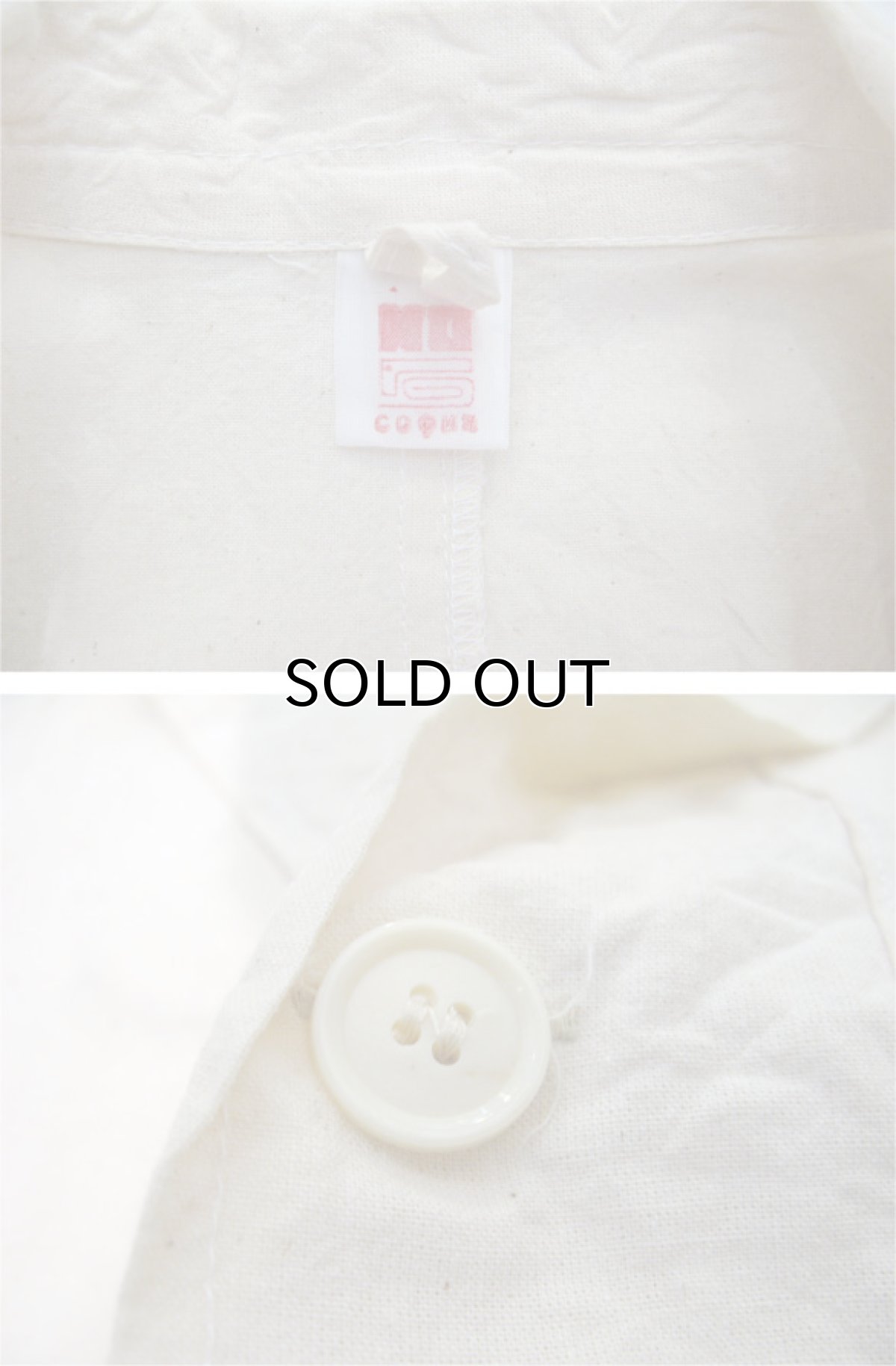 画像3: 1970's GREECE Nep Linen Coat Dead Stock - one washed NATURAL size M (3)