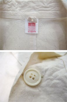 画像3: 1970's GREECE Nep Linen Coat　Dead Stock - one washed　NATURAL　size M (3)