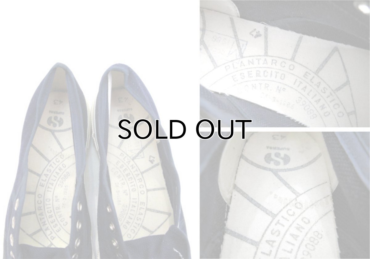 画像3: 1986 Italian Military "SUPERGA" Cotton Sneaker Dead Stock NAVY size 43 (約27.5 cm) (3)