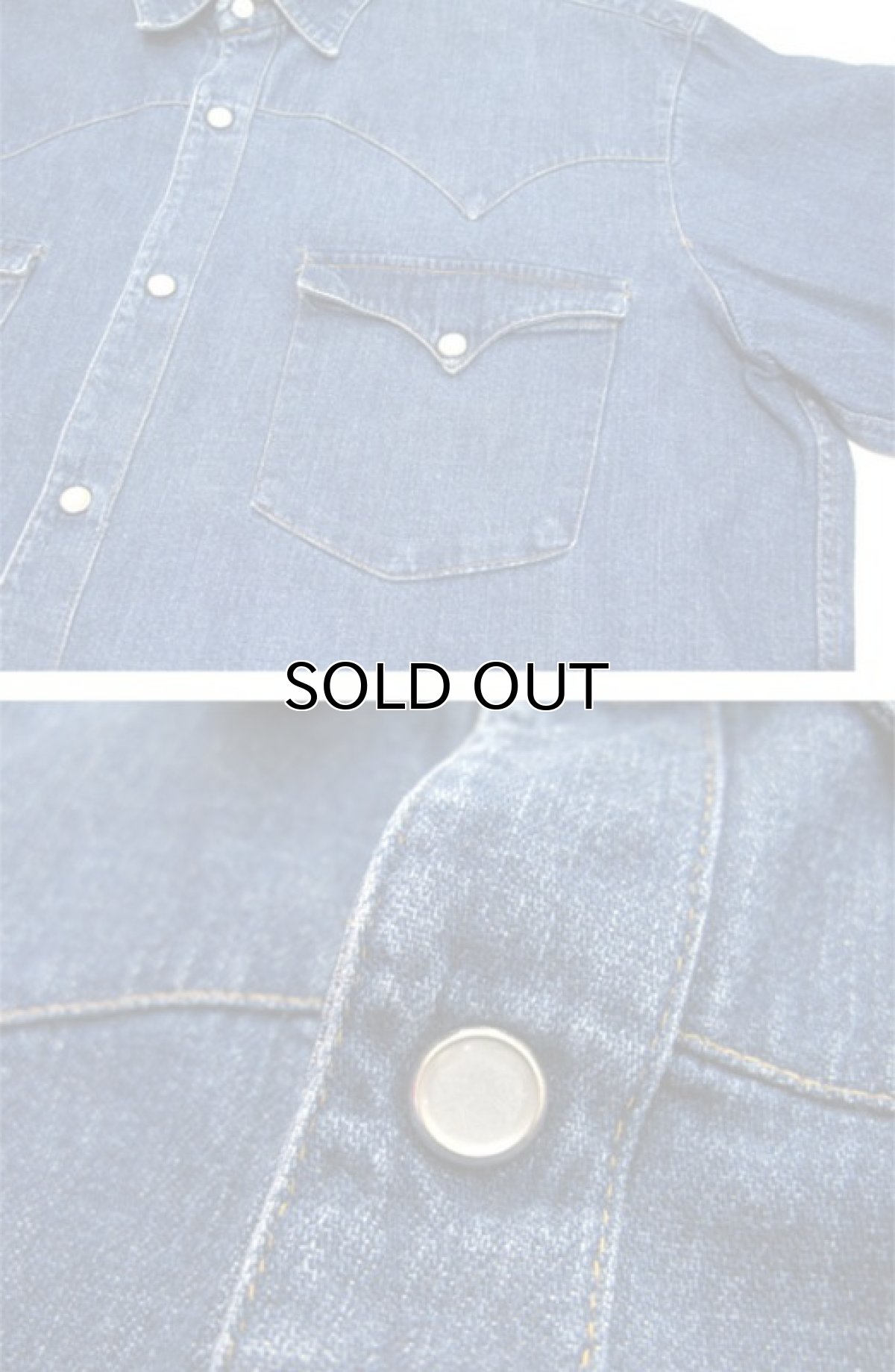 画像6: 1970's~ MAC KEEN L/S Denim Western Shirts  made in France Blue Denim size M - L (表記 不明) (6)