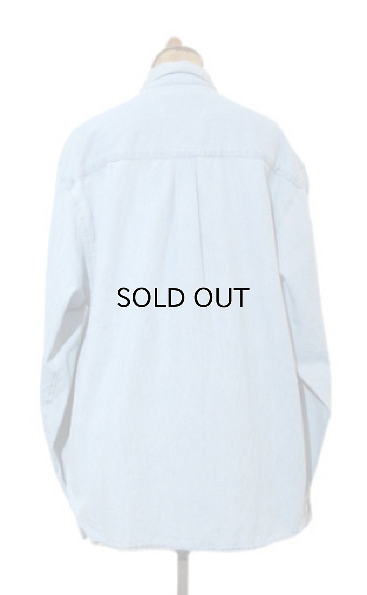 画像2: 1990's~ "Wrangler" Cotton Decoration Shirts Sax Blue size M - L (表記 M) (2)