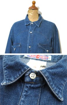 画像5: 1970's~ MAC KEEN L/S Denim Western Shirts  made in France　Blue Denim　size M - L (表記 不明) (5)