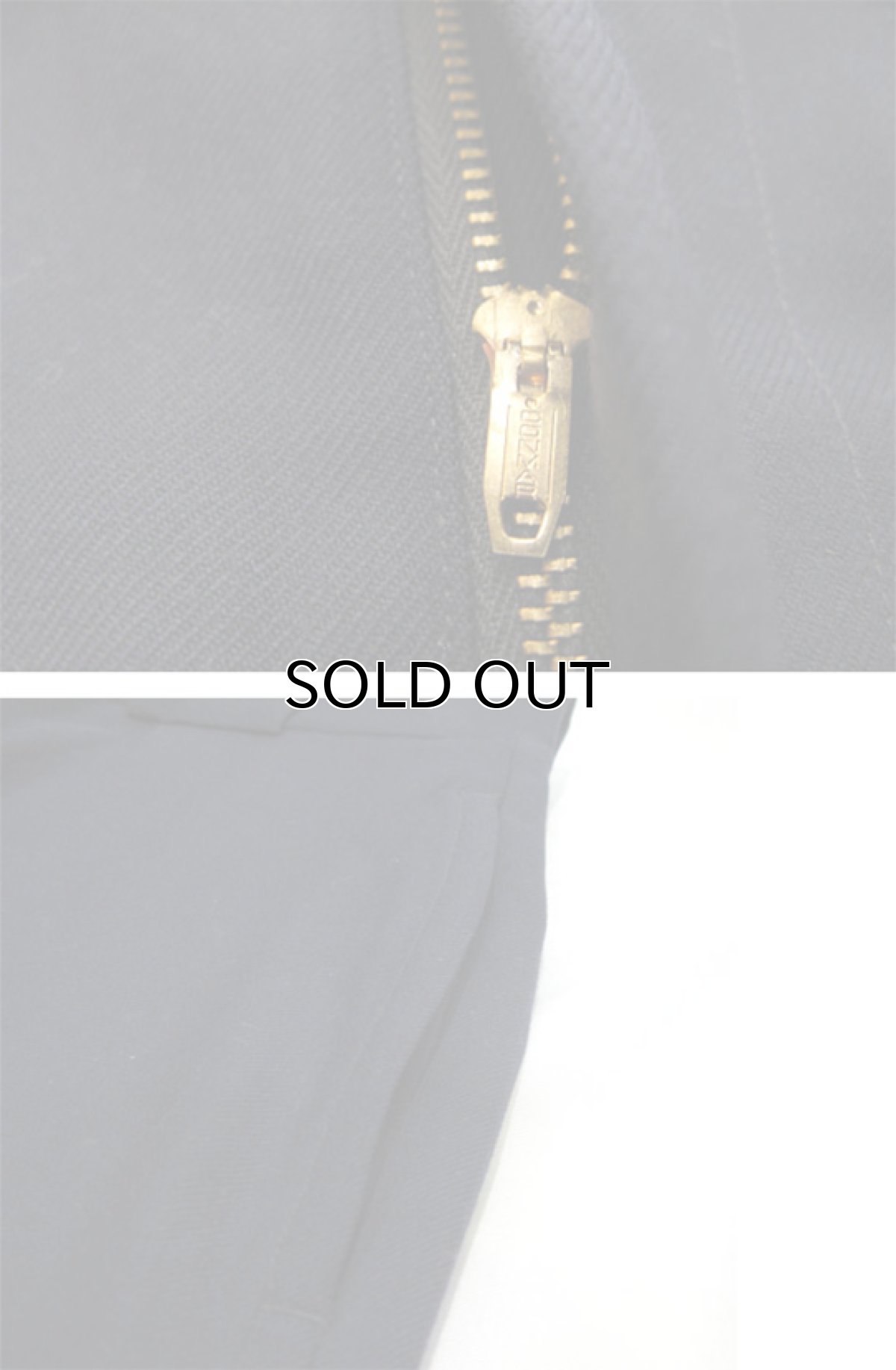 画像8: 1940-50's Wool Work Trousers with Suspenders Button NAVY size w 36 inch (8)
