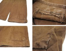 画像8: 1940's~ French Cotton Duck Work Trousers　BROWN　size w 32 inch (8)