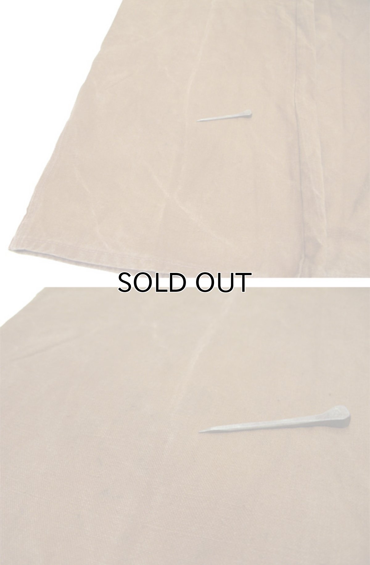 画像9: 1940's~ French Cotton Duck Work Trousers　BROWN　size w 32 inch (9)