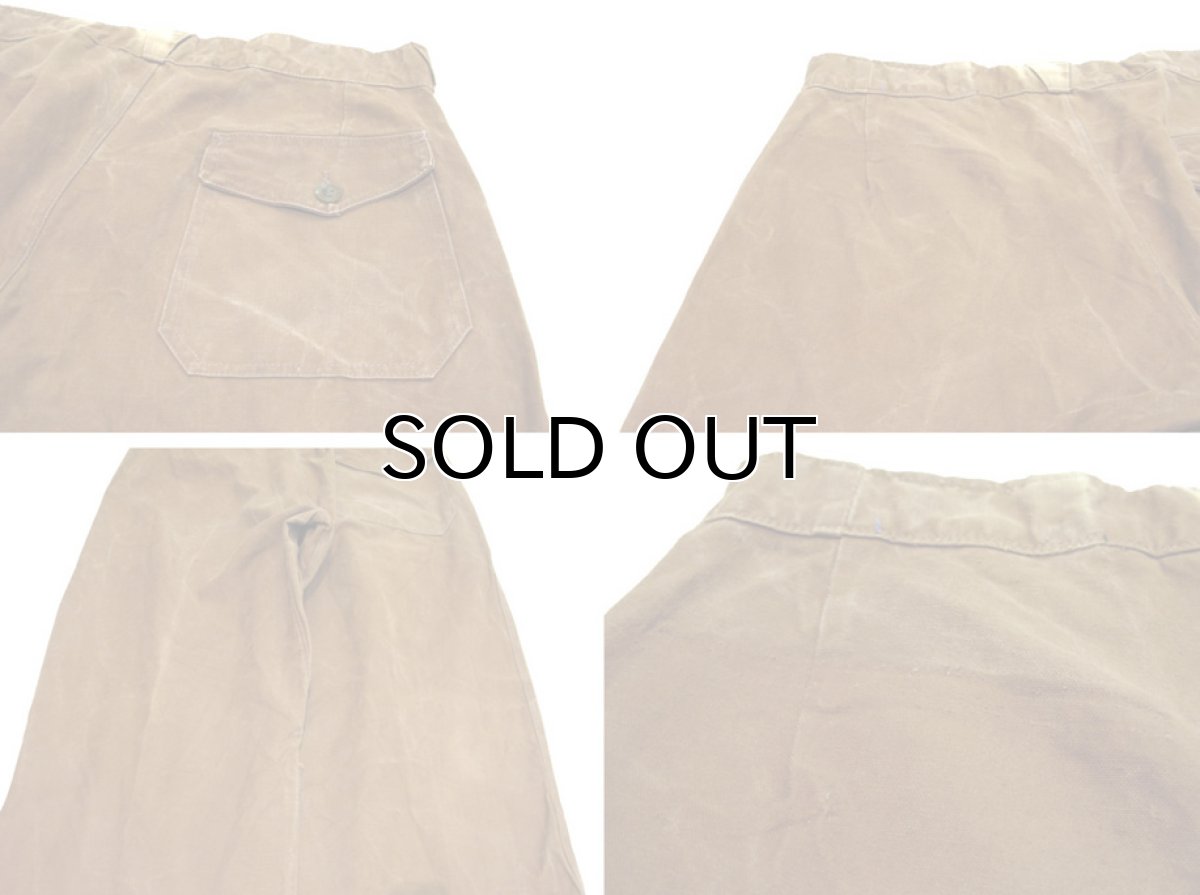 画像5: 1940's~ French Cotton Duck Work Trousers　BROWN　size w 32 inch (5)