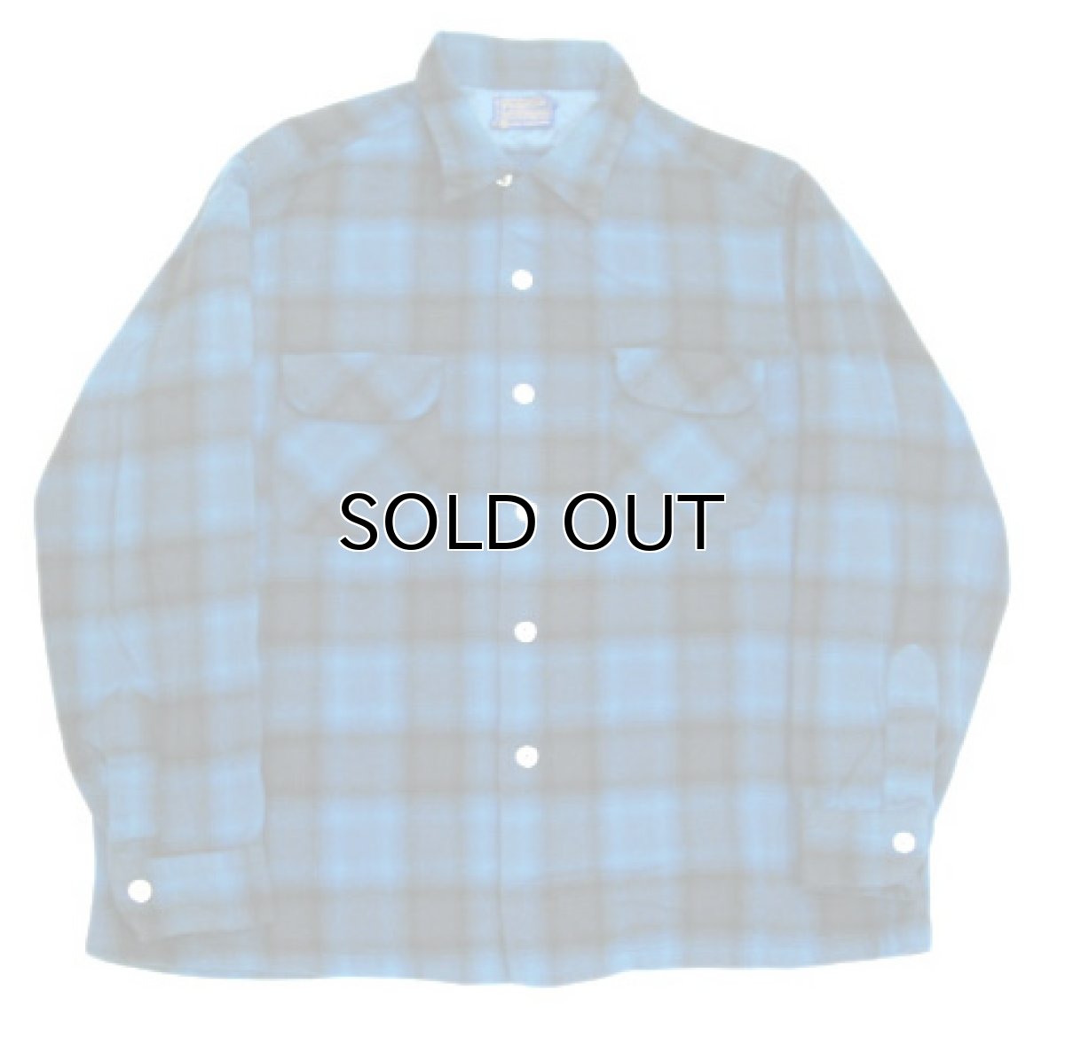 画像3: 1960's PENDLETON L/S Wool Box Shirts　BLUE　size L (表記 XL) (3)