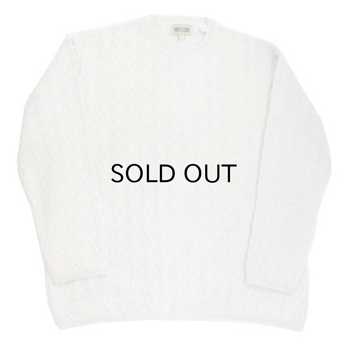 画像3: JOSEPH ABBOUD Crew Neck Alpaca Sweater Off White size L (表記 L) (3)