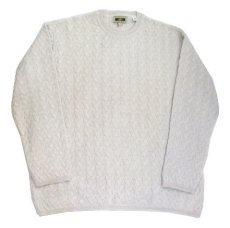 画像3: JOSEPH ABBOUD Crew Neck Alpaca Sweater　Off White　size L (表記 L) (3)