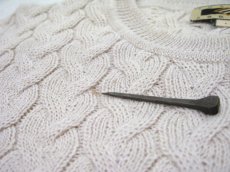 画像7: JOSEPH ABBOUD Crew Neck Alpaca Sweater　Off White　size L (表記 L) (7)