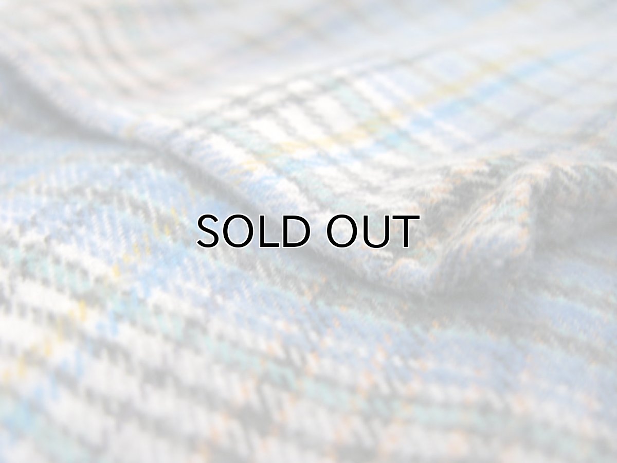 画像7: OLD French Cotton Pullover Long Shirts　BLUE系　size L (7)