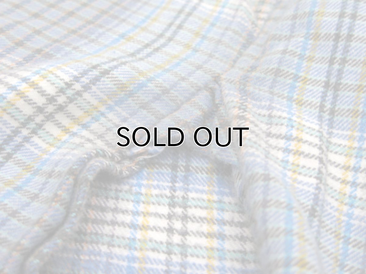 画像6: OLD French Cotton Pullover Long Shirts　BLUE系　size L (6)