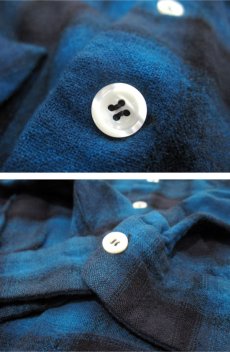 画像5: 1960's PENDLETON L/S Wool Box Shirts　BLUE　size L (表記 XL) (5)