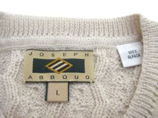 画像4: JOSEPH ABBOUD Crew Neck Alpaca Sweater　Off White　size L (表記 L) (4)