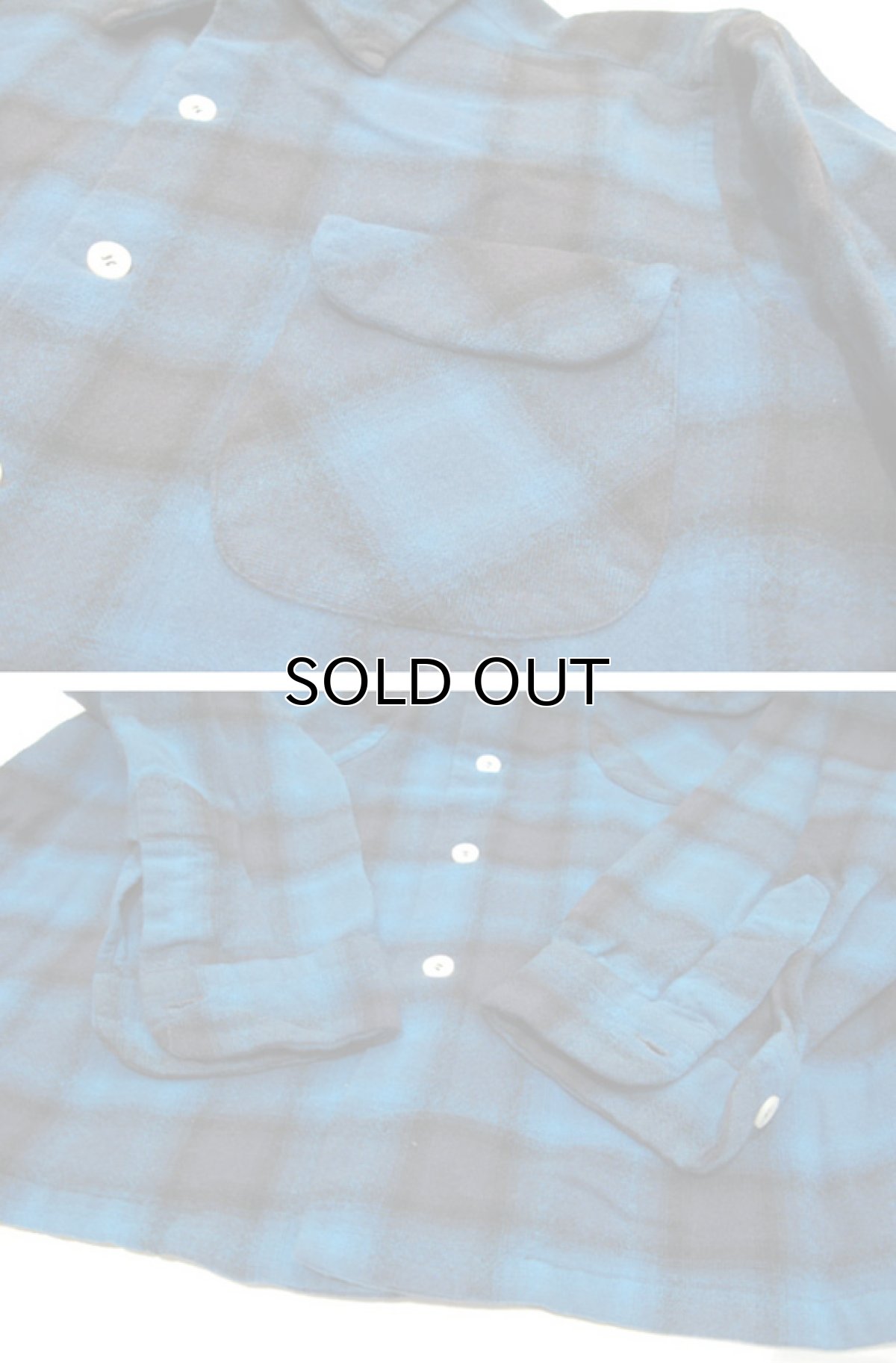 画像6: 1960's PENDLETON L/S Wool Box Shirts　BLUE　size L (表記 XL) (6)