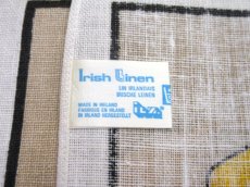 画像4: OLD Linen Fabric Tapestry "THE MAN BEHIND THE BAR"　-made in IRELAND-　BEIGE　50cm x 75cm (4)