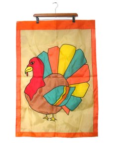 画像1: Nylon Banner "鳥"　Multi Color　70cm x 100cm (1)