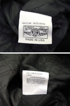 画像4: 1990's "King Louie" Nylon Stadium Jacket -made in USA-　Dead Stock　BLACK　size L (表記 L) (4)