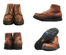 画像2: 1990's"RED WING" Moc Toe Work Boots -made in USA-　Red Brown　size 約28cm (2)